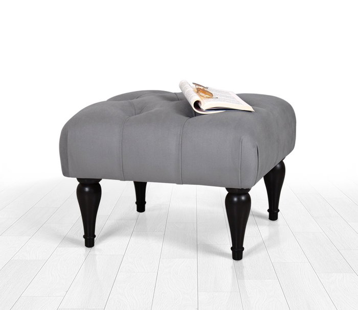 Atelier Del Sofa Puf Bohemio Floral - Gris Atelier Del Sofa Puf Bohemio Floral - Gris